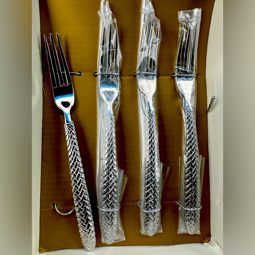 Ralph Lauren equestrian braid small serving forks